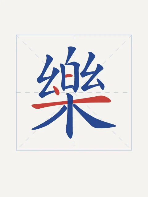 Joie en aplats, porcelaine bleue, tableau caractère chinois joie